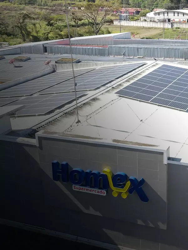 Energía solar para supermercados